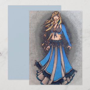 Libra Belly Dancer Julkort