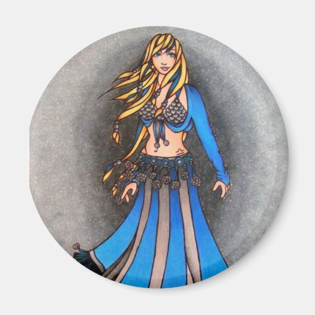 Libra Belly Dancer Magnet (Framsidan)