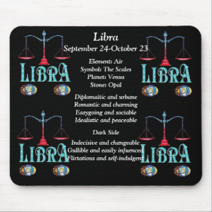 Libra Birth Sign Zodiac Mouse Pad Musmatta