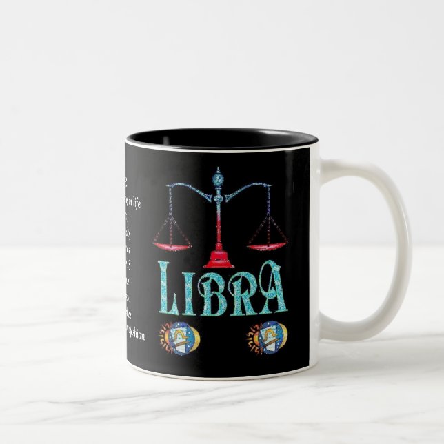 Libra Birth Sign Zodiac Mugg (Höger)