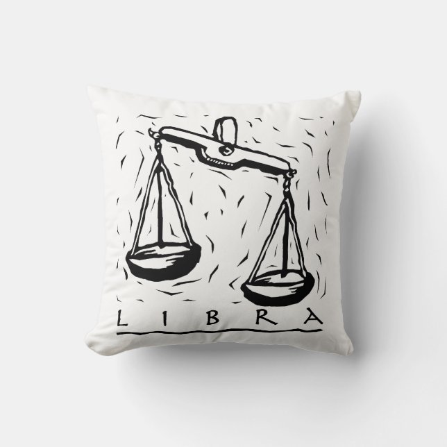 Libra Birthday År Astrological Zodiac-tecken Kudde (Framsida)