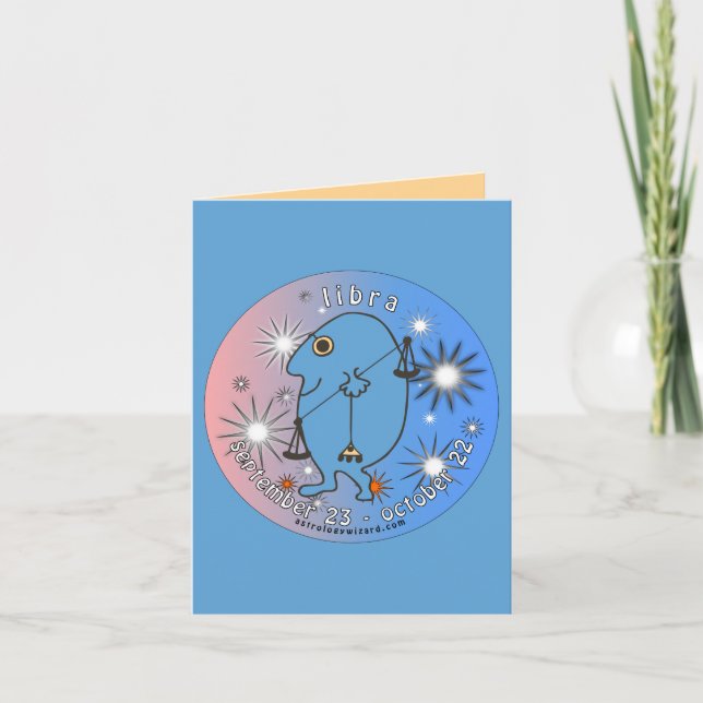Libra Birthday-kort Kort (Framsida)