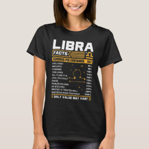 Libra Birthday Libra Facts T Shirt