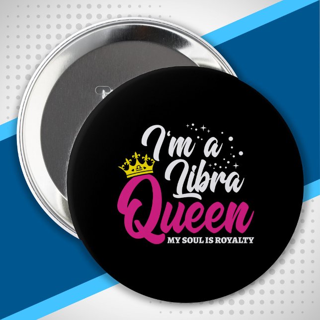 Libra Birthday Queen Astrology September oktober Knapp (Skapare uppladdad)