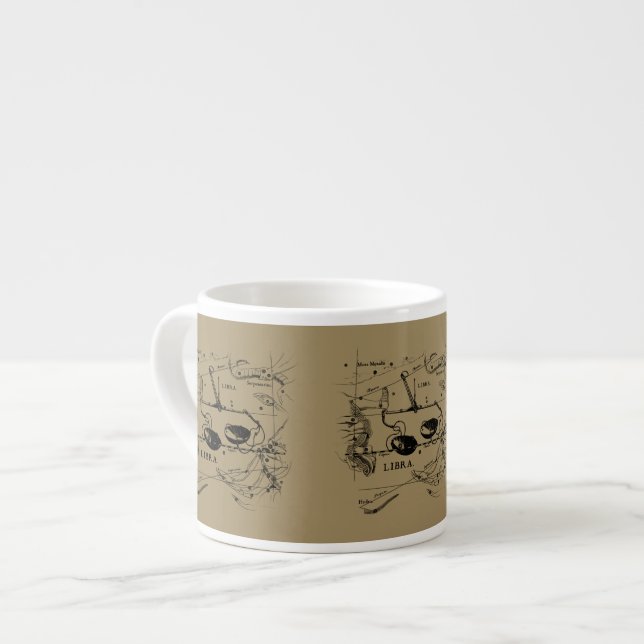 Libra Constellation Hevelius 1690 Decor Espressomugg (Framsida vänster)
