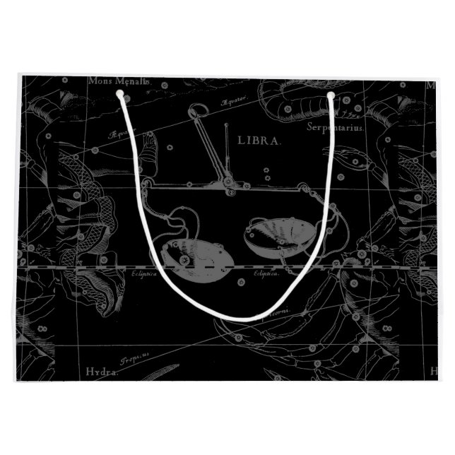 Libra Constellation Karta Hevelius 1690 Sept Oct (Baksidan)