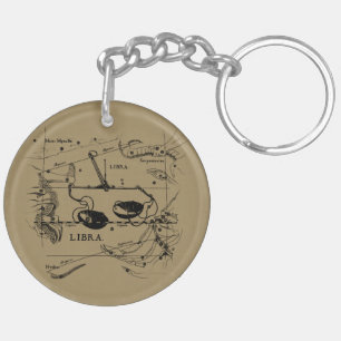 Libra Constellation Karta Hevelius circa 1690
