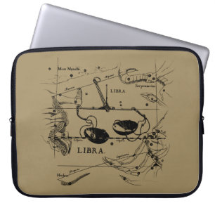Libra Constellation Karta Hevelius circa 1690 Laptop Sleeve