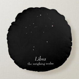 Libra Constellation Rund Kudde