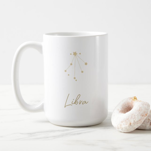 Libra Constellation Zodiac Kaffemugg (Med munk)