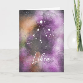 Libra Constellation Zodiac Lila Galaxy Kort