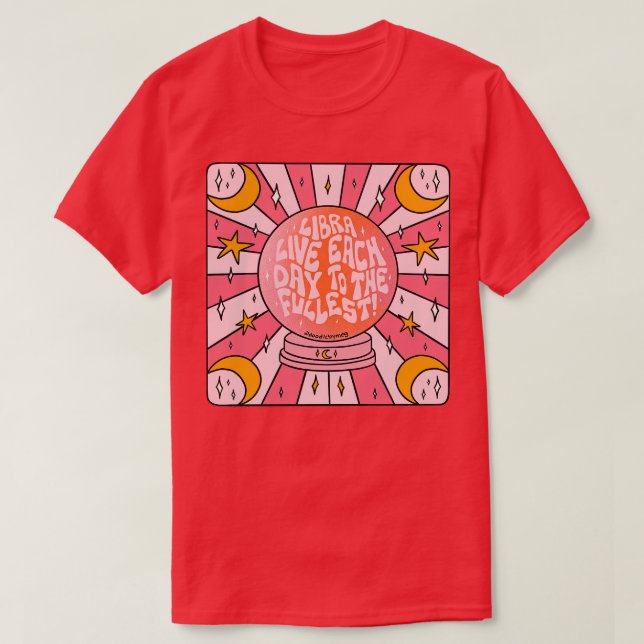 Libra Crystal Boll T Shirt (Design framsida)