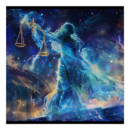 Libra (diplomat) Zodiac Sign Gudom Poster Perfect Poster