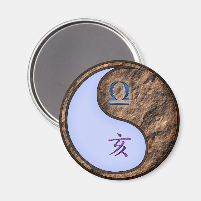 Libra & Earth Boar Magnet (Front/Back)