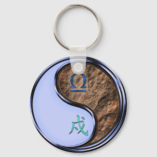 Libra & Earth Hund Nyckelring