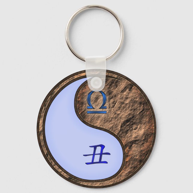 Libra & Earth Ox Nyckelring (Framsida)