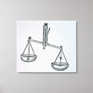 Libra (fjällen) en illustration från 'Poetien Canvastryck