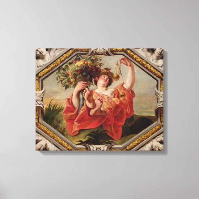 Libra, från Zodiacs tecken Canvastryck (Framsida)