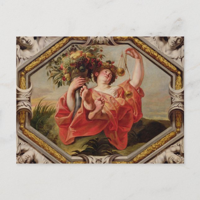 Libra, från Zodiacs tecken Vykort (Framsida)