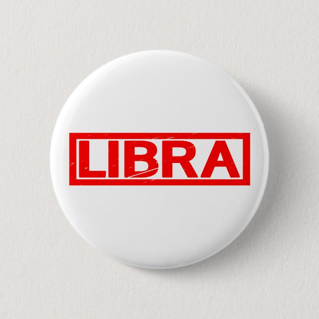 Libra Frimärke Knapp (Framsida)