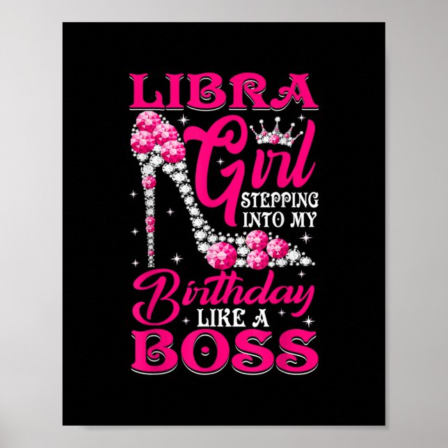 Libra Girl klättrar in i mina högklackar Di Poster (Framsidan)