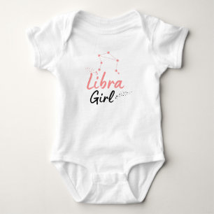 Libra Girl Söta Astrology-bodykostym för spädbarn T Shirt