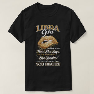Libra Girl vet mer än hon säger september Octo T Shirt