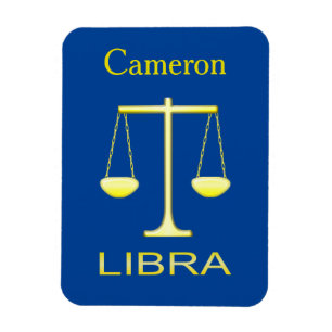 Libra Golden Scales, Stjärntecken Anpassningsbar Magnet