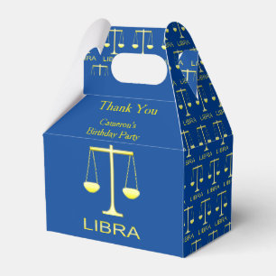 Libra Golden Scales, Stjärntecken Anpassningsbar Presentaskar