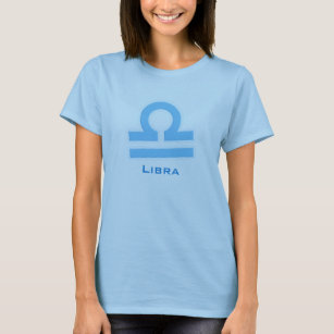 "Libra"-grafik, luft-tecken baby blue zodiac-t-shi Tee