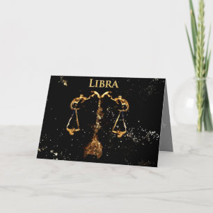 Libra - gratulationskort kort