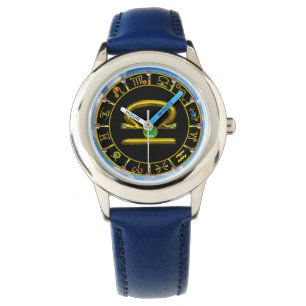 LIBRA GULD ZODIAC BIRTHDAY JEWEL,Grönt,Svart Armbandsur