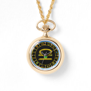 LIBRA GULD ZODIAC BIRTHDAY JEWEL,Grönt,Svart Armbandsur