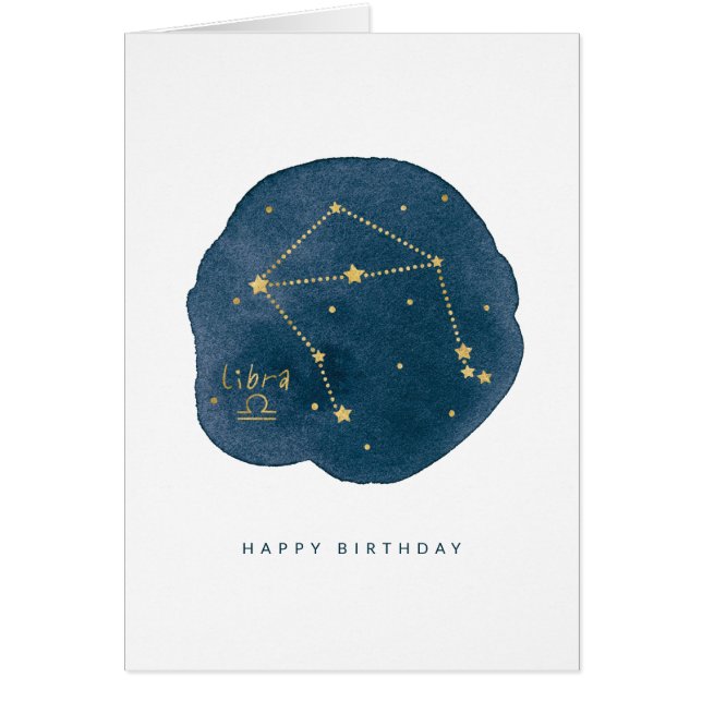 Libra Hälsningskort (Framsidan)