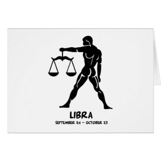 Libra Hälsningskort