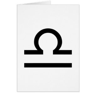 Libra Hälsningskort
