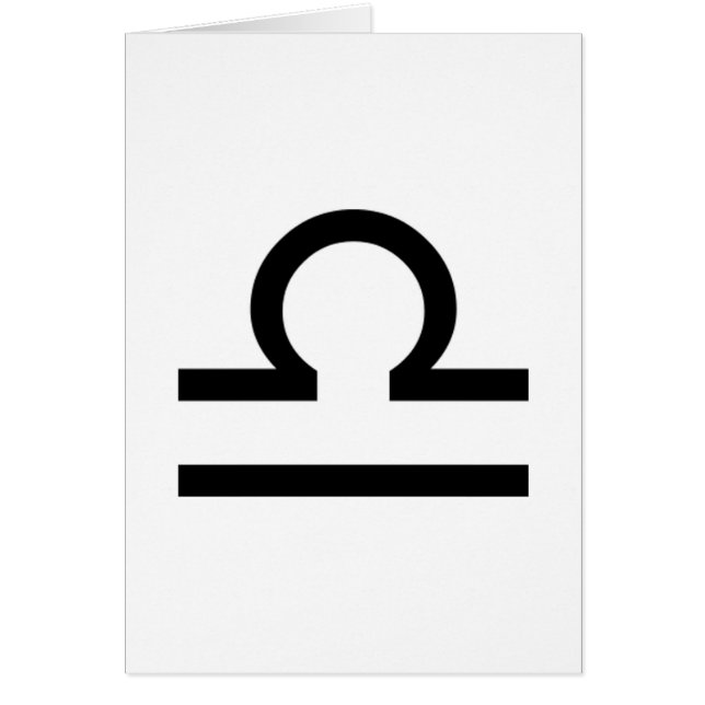 Libra Hälsningskort (Framsidan)