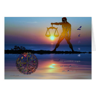 libra hälsningskort