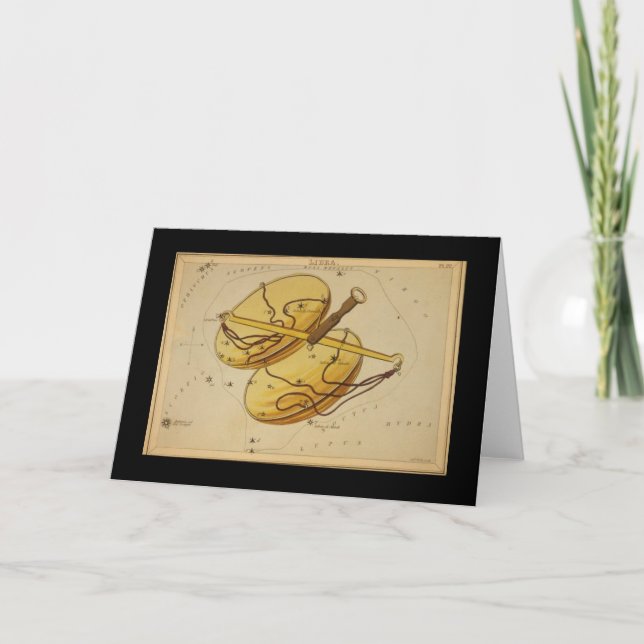 Libra-hälsningskort Helgkort (Framsida)