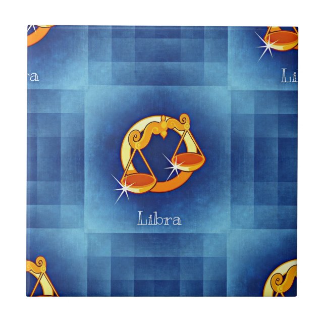 libra horoscope kakelplatta (Framsidan)