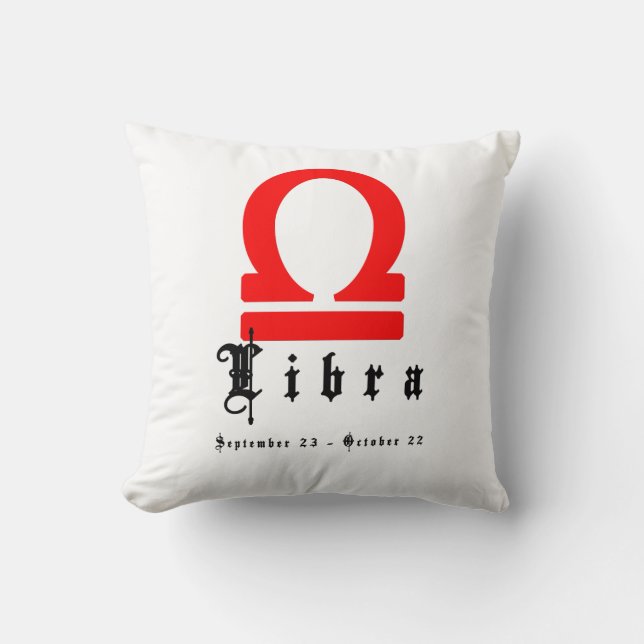 Libra, Horoscope, zodiak, astrologi Kudde (Framsida)
