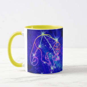 Libra i året av apan mugg
