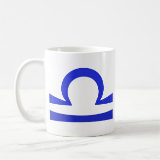 Libra i Blue Kaffemugg