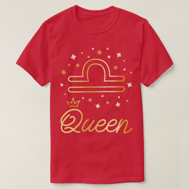 Libra I Born i september T Shirt (Design framsida)