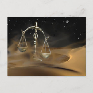 Libra i vykortet Desert Vykort