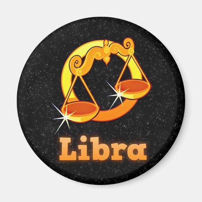 Libra-illustration Magnet (Framsidan)