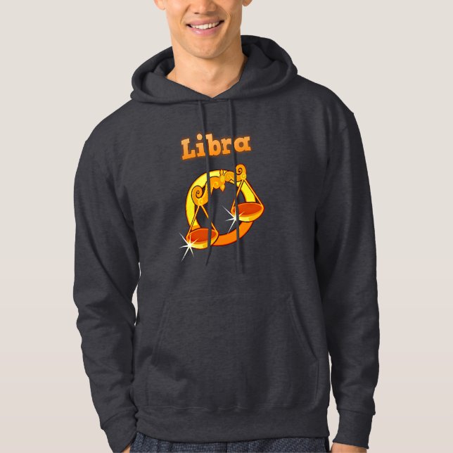 Libra-illustration Tröja Med Luva (Framsida)