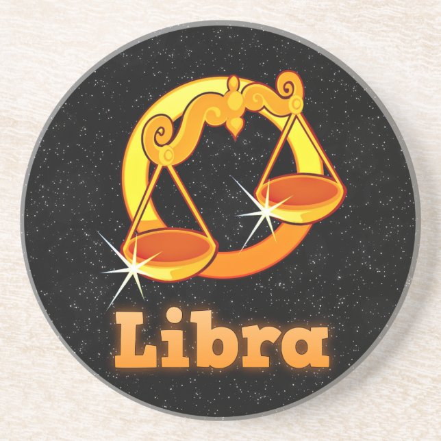 Libra-illustration Underlägg Sandsten (Framsidan)