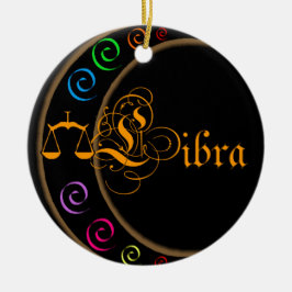 Libra Julgransprydnad Keramik