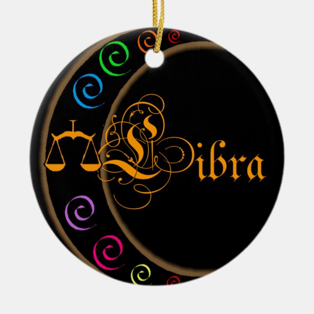 Libra Julgransprydnad Keramik (Framsidan)
